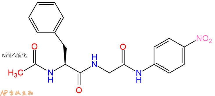 专肽生物产品二肽标记肽Ac-Phe-Gly-对硝基苯胺34336-99-7