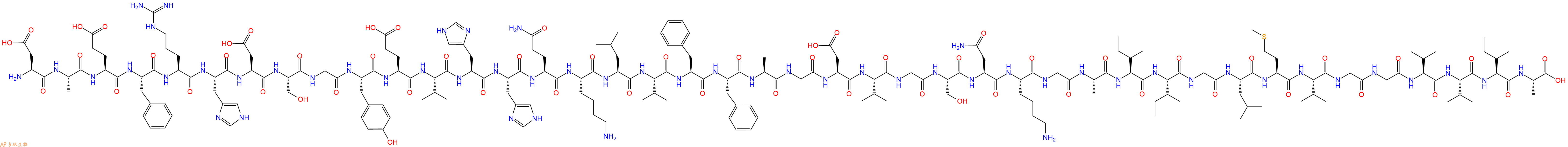 专肽生物产品淀粉肽(Gly)-Amyloidβ- Protein (1-42)1802086-23-2