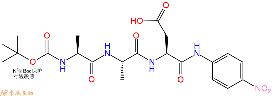 专肽生物产品Granzyme B substrate：Boc-Ala-Ala-Asp-对硝基苯胺201732-83-4