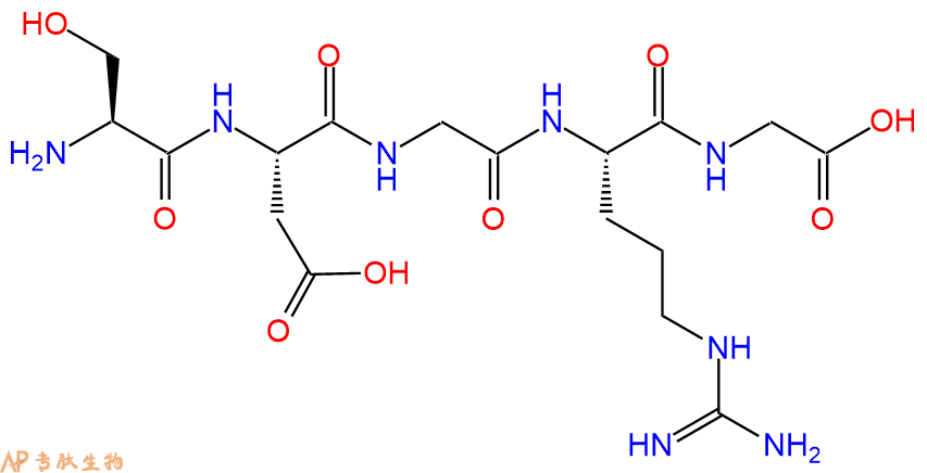 专肽生物产品五肽Ser-Asp-Gly-Arg-Gly108608-63-5