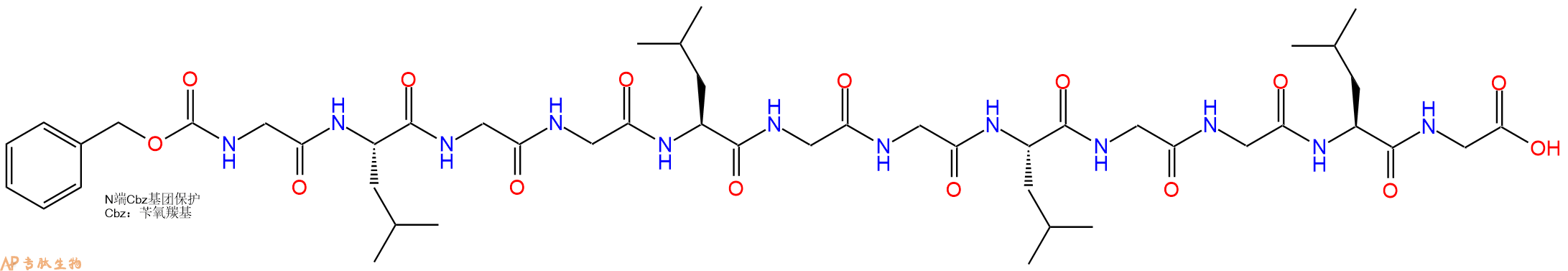 专肽生物产品十二肽Z-GLGGLGGLGGLG51876-80-3