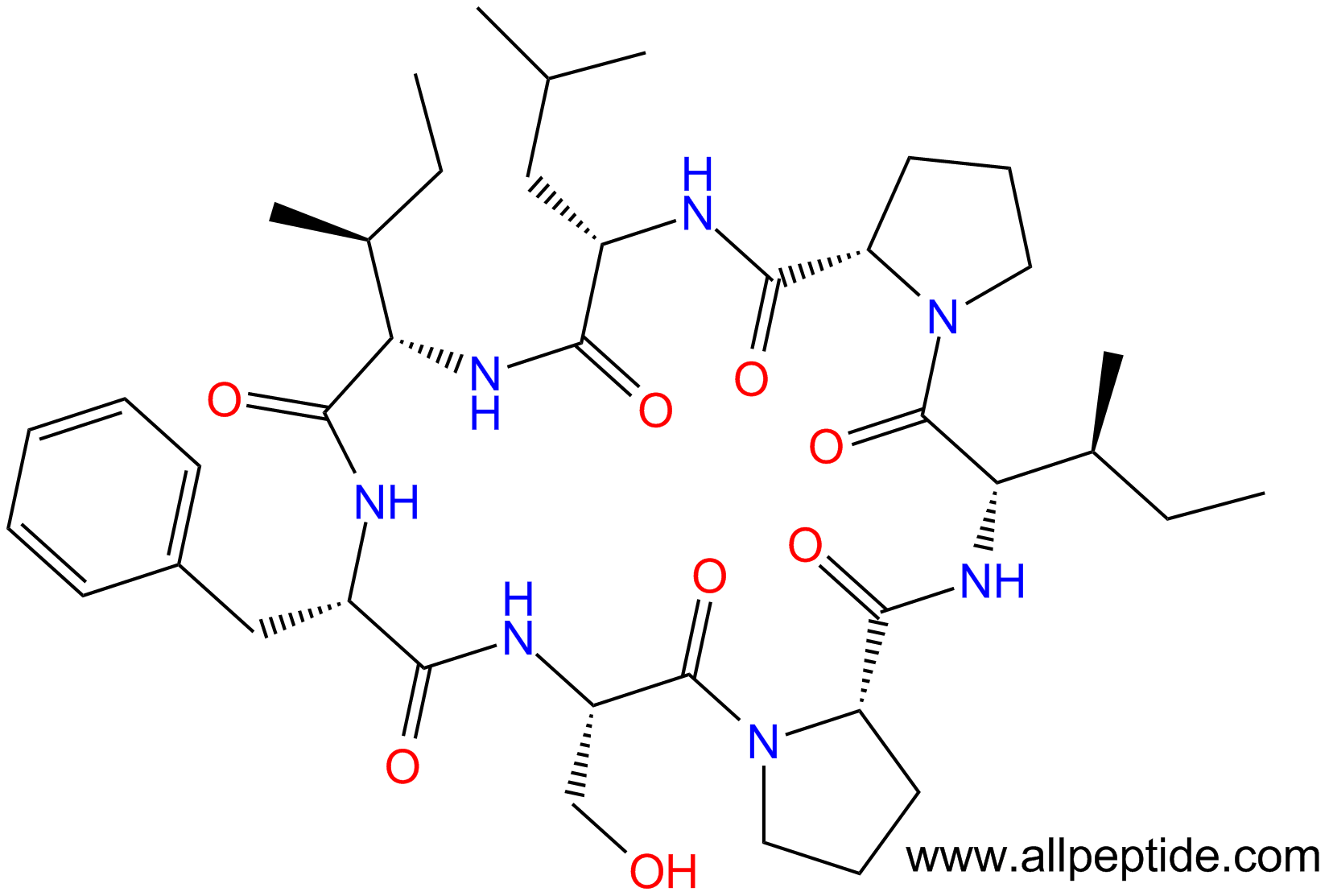 专肽生物产品环七肽c(PLIFSPI)(main chain cyclo)1173882-19-3