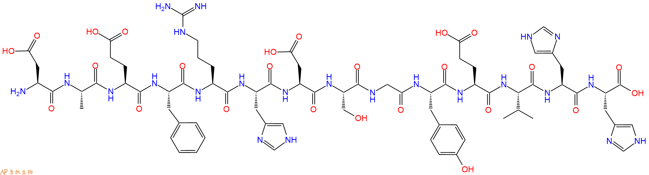 专肽生物产品淀粉肽Amyloid β-Protein (1-14)、Aβ1-14186319-74-4