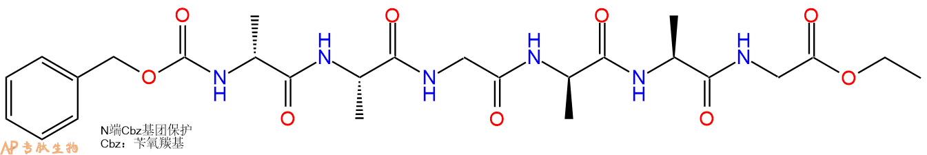 专肽生物产品六肽Cbz-DAla-Ala-Gly-DAla-Ala-Gly-O-C2H53057-60-1