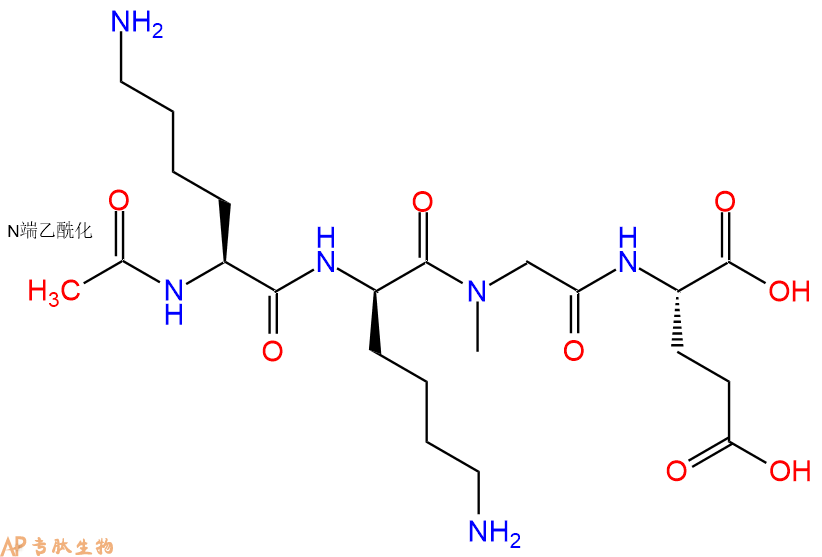 专肽生物产品四肽Ac-[DLys2, Sar3]-OMelanotropin-Potentiating Fact81483-91-2