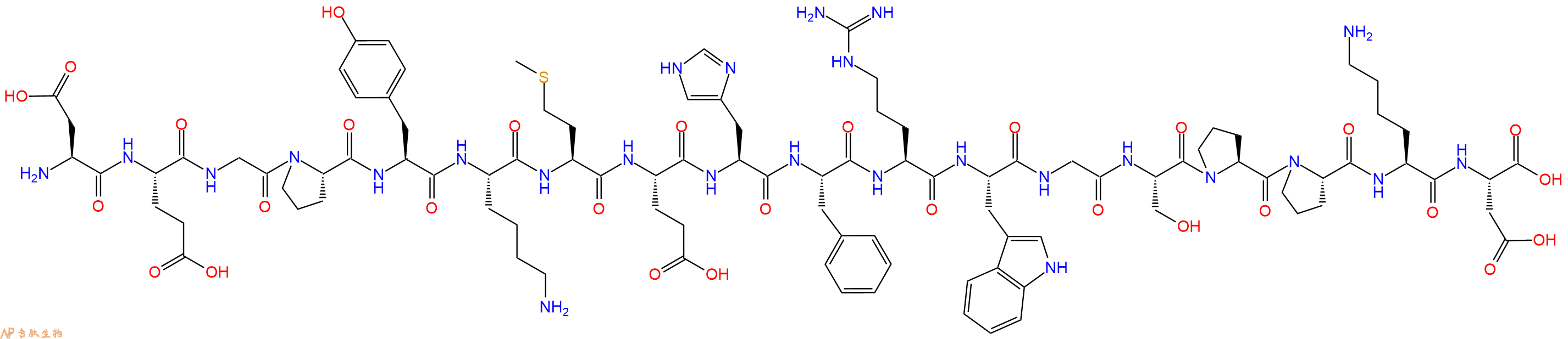 专肽生物产品促黑素 β-MSH, porcine19941-13-0