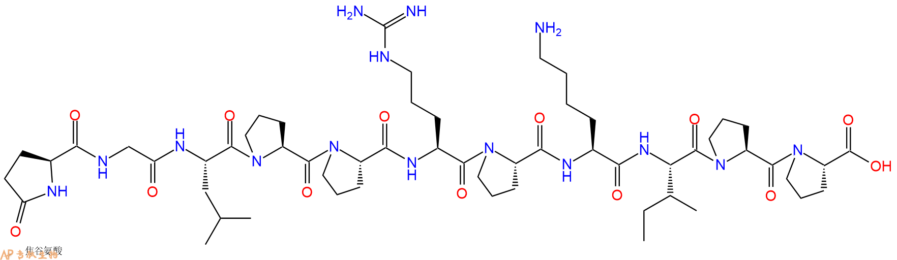 专肽生物产品血管紧张素 Angiotensin I Converting Enzyme Inhibitor、缓激肽增效剂B Bradykinin Potentiator B30892-86-5