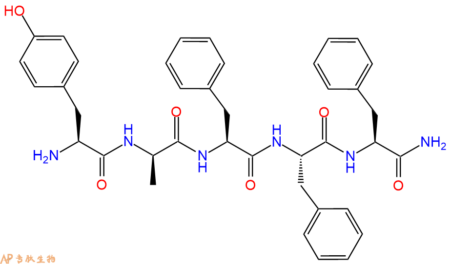 专肽生物产品五肽Tyr-DAla-Phe-Phe-Phe-NH2127747-52-8