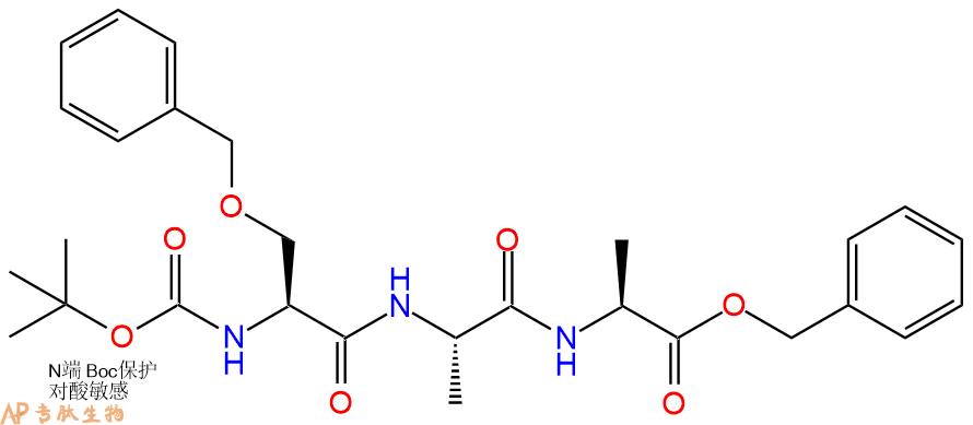专肽生物产品三肽Boc-Ser(Bzl)-A-Ala-benzylester18671-04-0