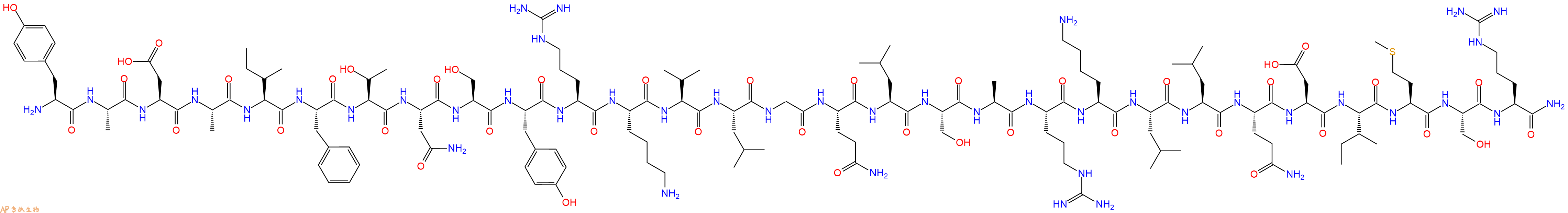 专肽生物产品醋酸舍莫瑞林、Sermorelin、GHRF(1-29), amide, human86168-78-7/516482-86-3/114466-38-5