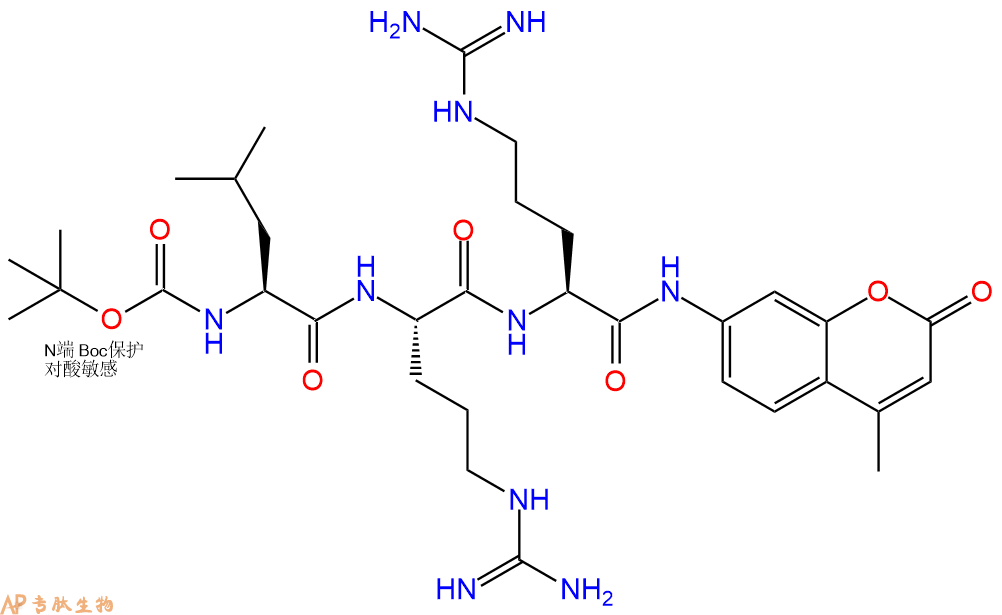 专肽生物产品蛋白酶体底物：Boc-Leu-Arg-Arg-7-氨基-4-甲基香豆素109358-46-5