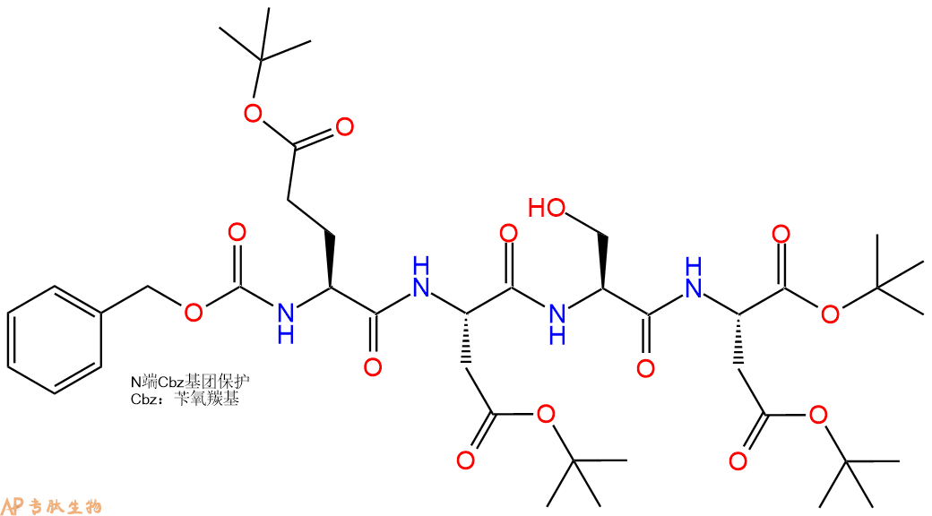 专肽生物产品四肽Cbz-Glu(OtBu)-Asp(OBut)-S-Asp(OBut)-OBut24277-23-4