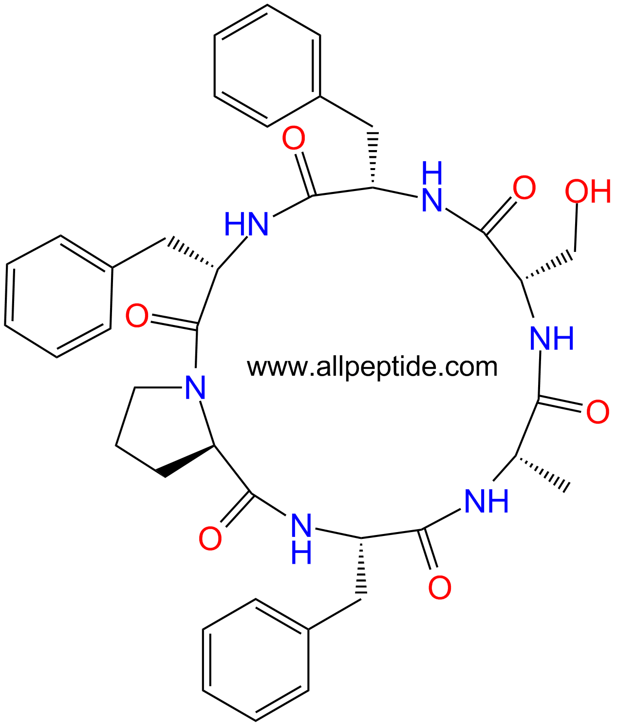 专肽生物产品环六肽c(DPro-Phe-Ala-Ser-Phe-Phe)141317-22-8