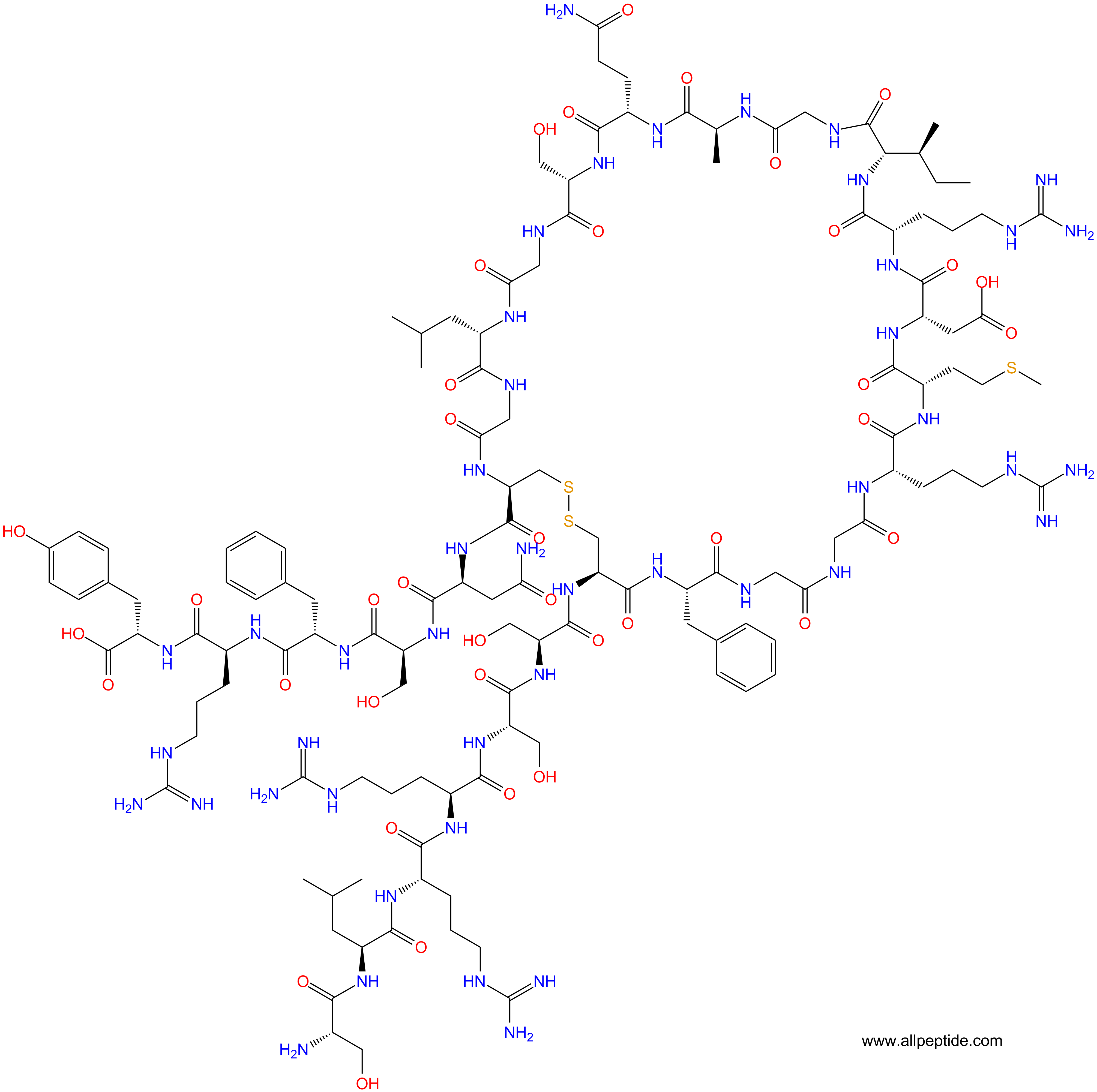 专肽生物产品卡培立肽、Carperitide、Atrial Natriuretic Peptide (ANP) (1-28), human, porcine89213-87-6/91917-63-4/1366000-58-9