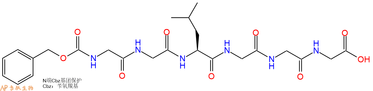专肽生物产品六肽Cbz-Gly-Gly-Leu-Gly-Gly-Gly16295-45-7