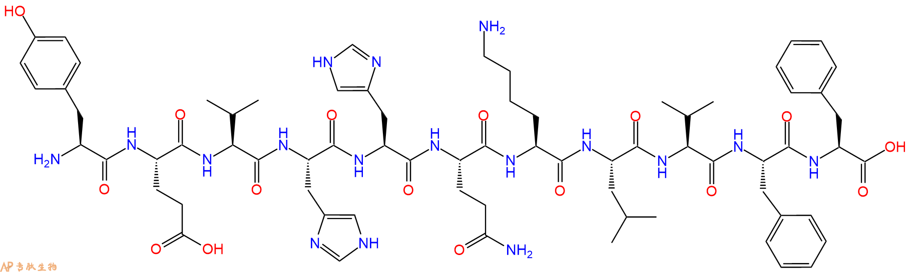 专肽生物产品淀粉肽Amyloid β-Peptide (10-20) (human)、Aβ10-20152286-31-2