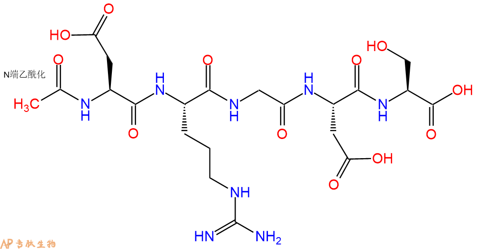 专肽生物产品五肽Ac-DRGDS151997-55-6
