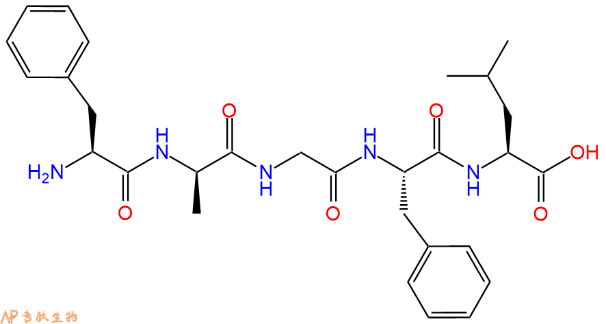 专肽生物产品五肽Phe-DAla-Gly-Phe-Leu64963-10-6