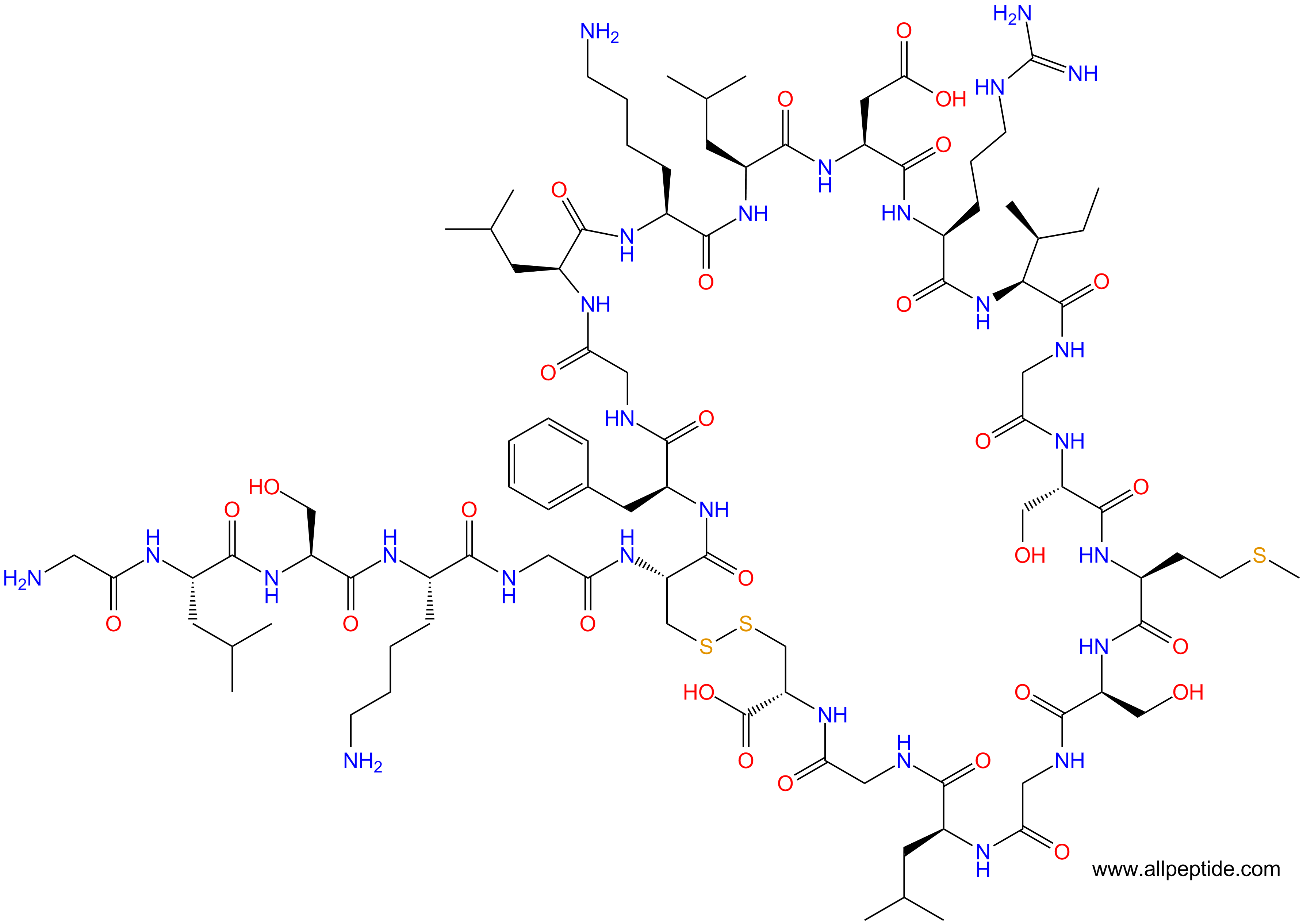 专肽生物产品利尿钠肽受体NPR2（NPRB）激动剂、C-type natriuretic peptide (1-22) (human, rat, swine)127869-51-6