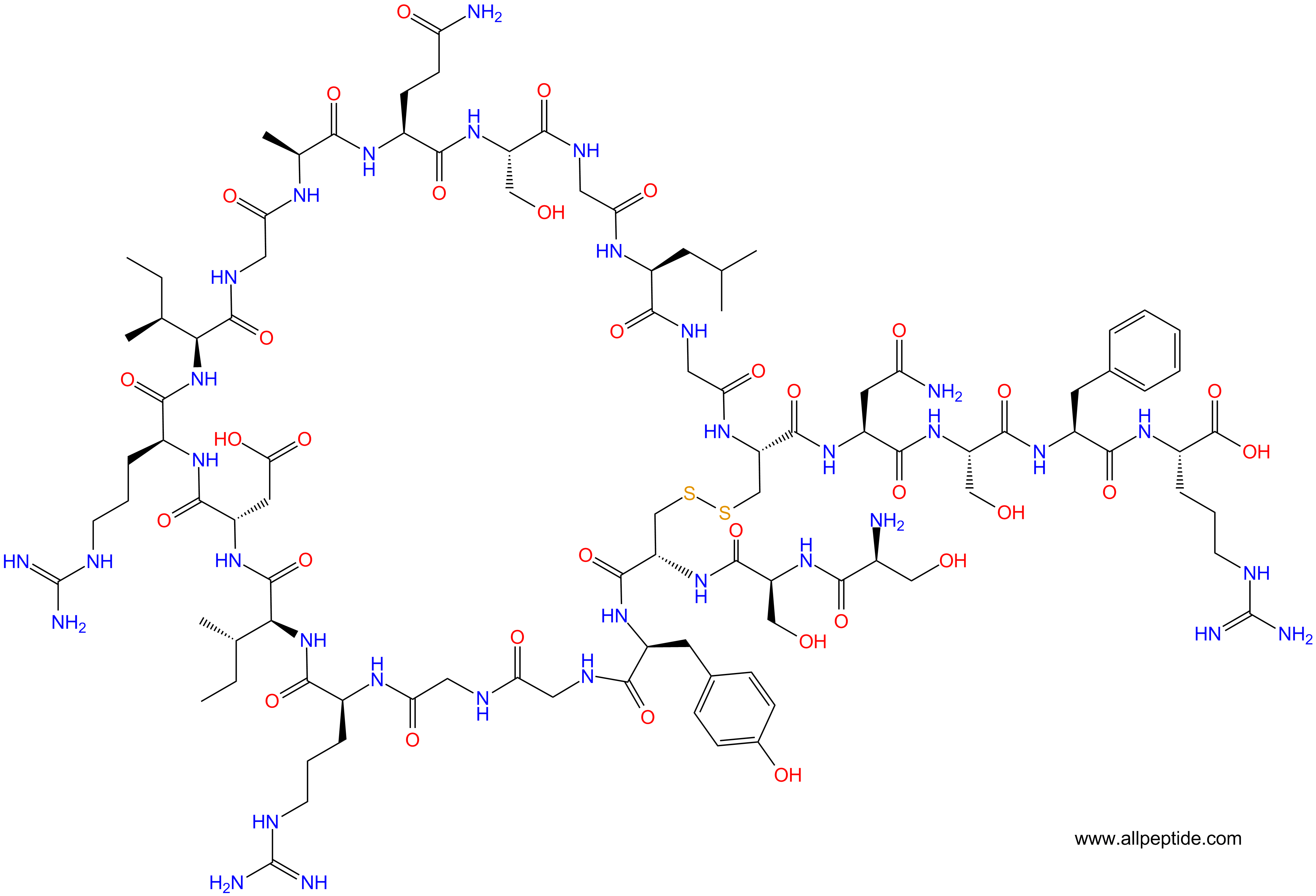 专肽生物产品[Tyr8]-Atrial Natriuretic Peptide (5-27), rat