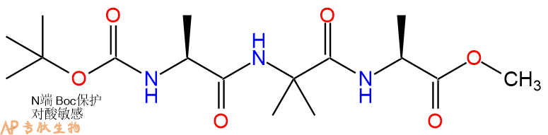 专肽生物产品三肽Boc-Ala-Aib-Ala--甲酯化72086-86-3