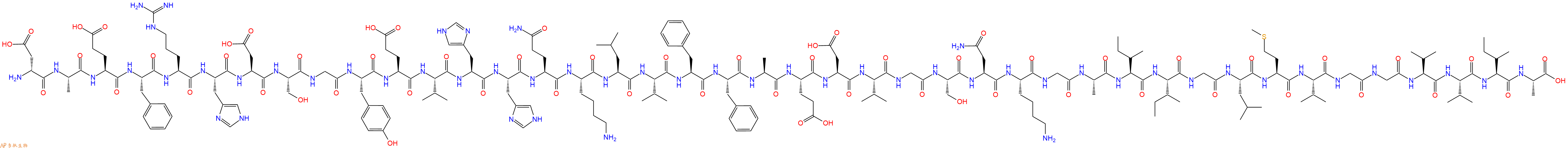 专肽生物产品淀粉肽[DAsp1]-Amyloid-β Protein (1-42)