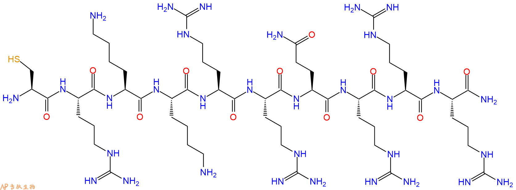 专肽生物产品细胞穿膜肽Cys-TAT(49-57)