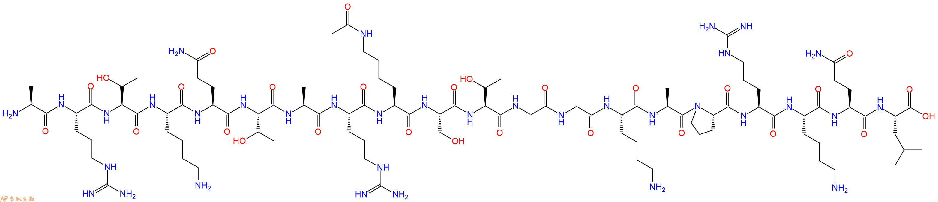 专肽生物产品组蛋白肽段[Lys(Ac)9]-Histone H3(1-20), H3K9(Ac)