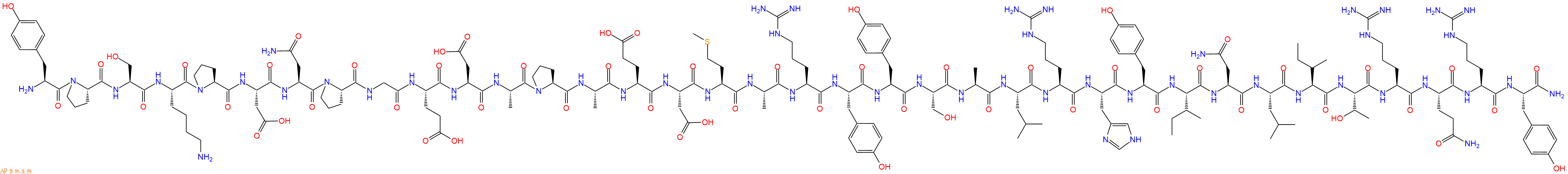 专肽生物产品神经肽 Neuropeptide Y(29-64)-NH2, human90880-35-6