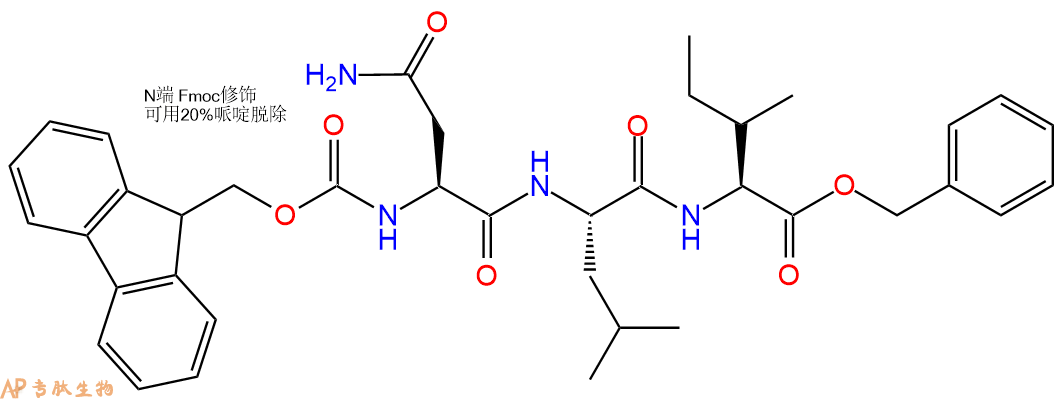专肽生物产品三肽Fmoc-Asn-Leu-Ile-苄酯化143038-27-1