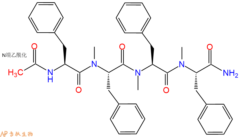 专肽生物产品四肽Ac-Phe-((NMe)Phe)3-NH21049832-70-3