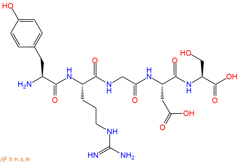 专肽生物产品五肽YRGDS134282-68-1