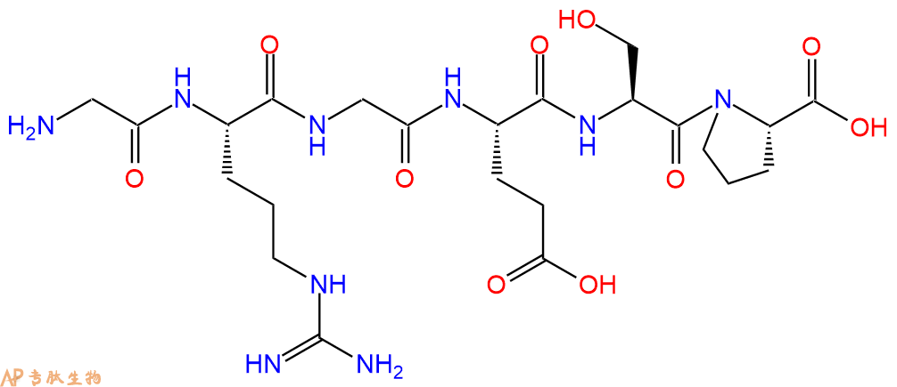 专肽生物产品六肽Gly-Arg-Gly-Glu-Ser-Pro99896-88-5