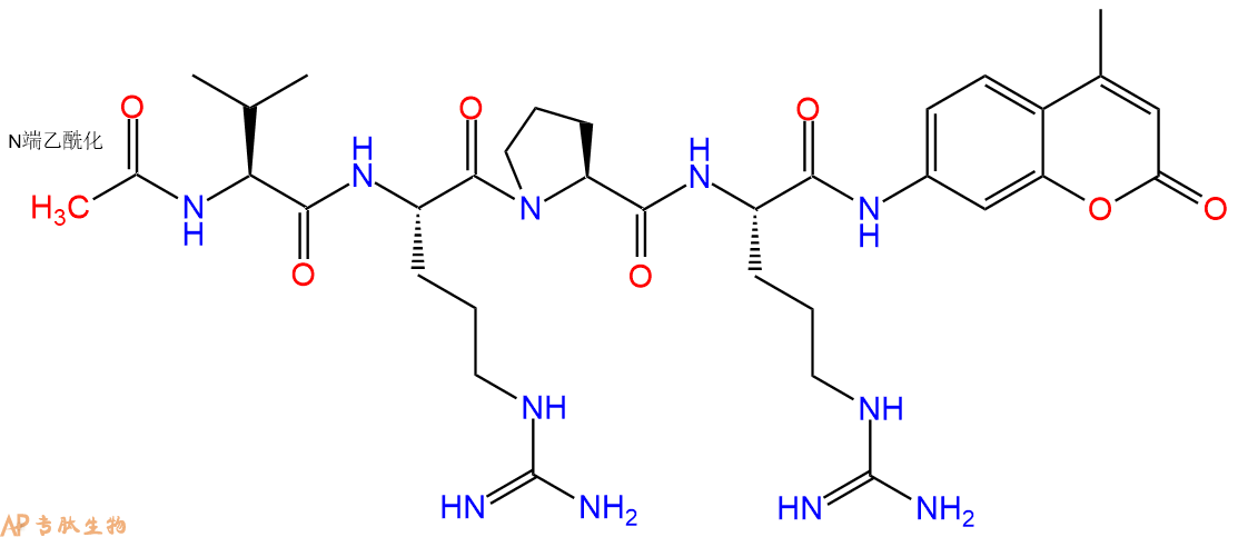 专肽生物产品标记肽Ac-VRPR-7-氨基-4-甲基香豆素919515-51-8