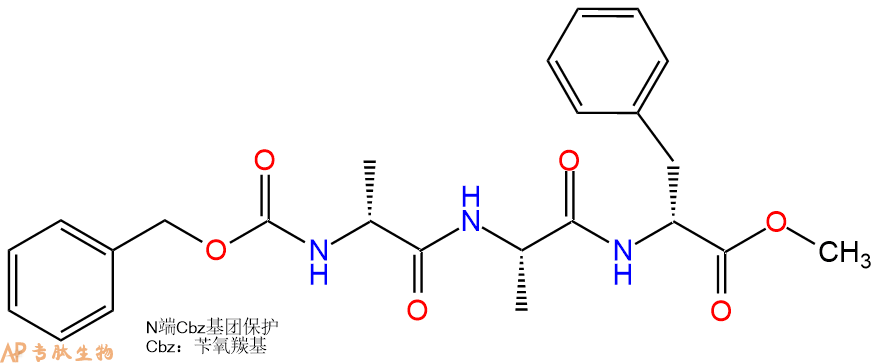 专肽生物产品三肽Cbz-DAla-Ala-DPhe--甲酯化27168-34-9