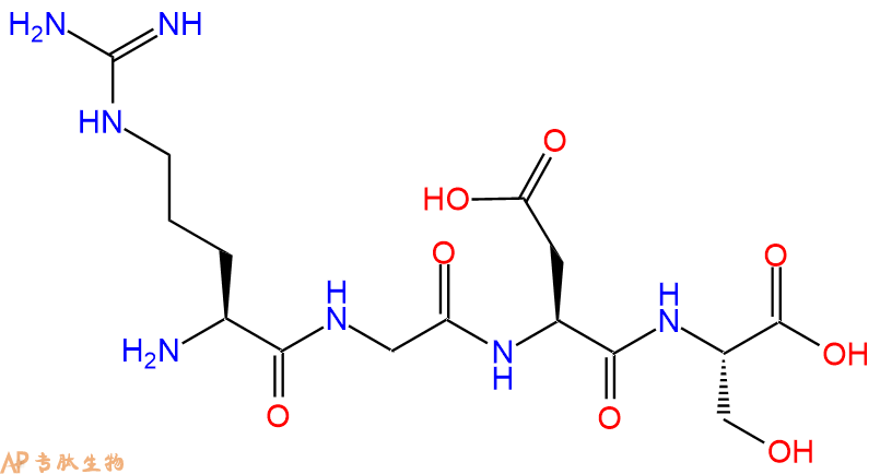 专肽生物产品纤维连接蛋白四肽RGDS、Fibronectin tetrapeptide、The integrin-blocking peptide91037-65-9