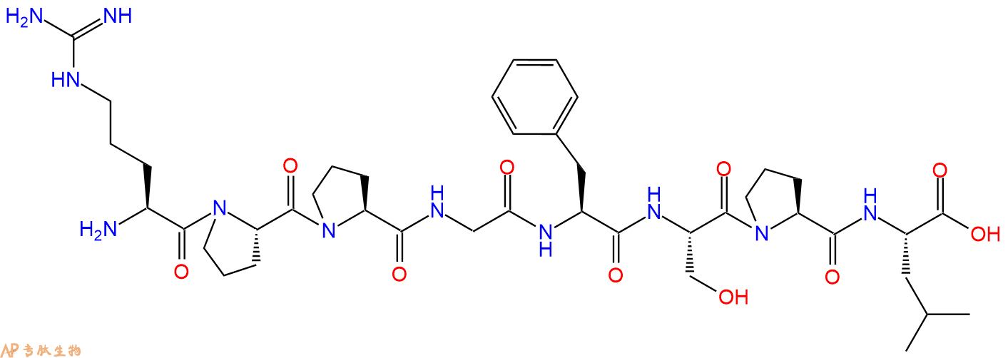 专肽生物产品缓激肽(Des-Arg⁹,Leu⁸)-Bradykinin、[Leu8, Des-Arg9]-Bradykinin64695-06-3