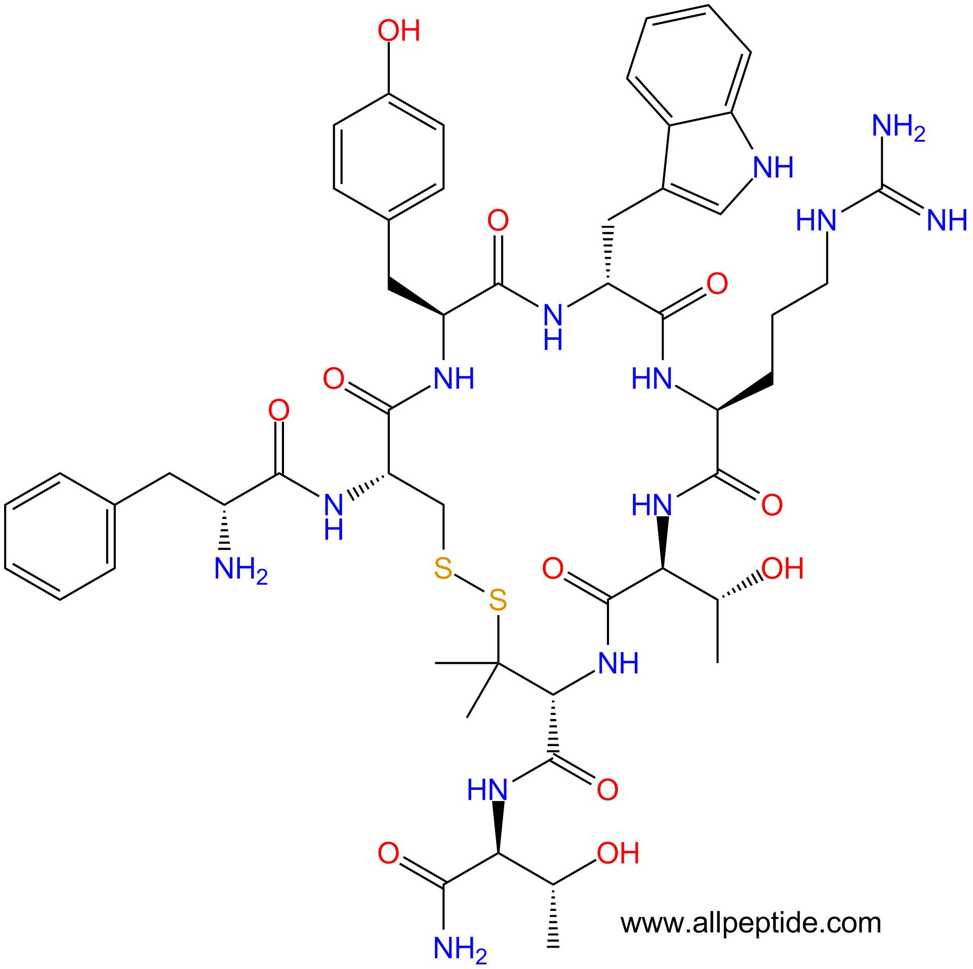 专肽生物产品选择性的μ-阿片受体拮抗剂：CTAP103429-32-9
