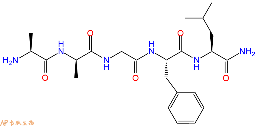 专肽生物产品五肽Ala-DAla-Gly-Phe-Leu-NH296755-96-3