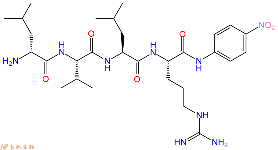 专肽生物产品标记肽H-DL-Val-Leu-Arg-对硝基苯胺117961-22-5