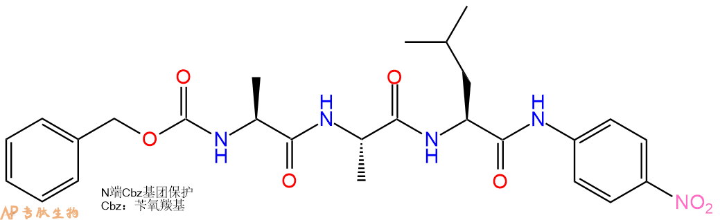 专肽生物产品Z-Ala-Ala-Leu-pNA61043-33-2