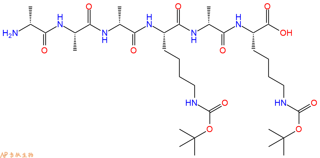 专肽生物产品六肽DAla-Ala-DAla-Lys(Boc)-DAla-Lys(Boc)959924-65-3