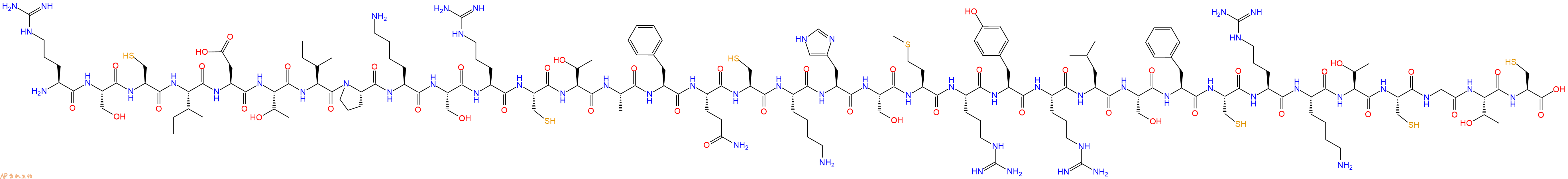 专肽生物产品(Arg22)-StichodactylahelianthusNeurotoxin(ShK)