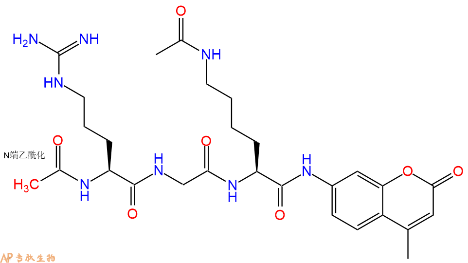 专肽生物产品三肽Ac-RGK(Ac)-7-氨基-4-甲基香豆素660846-97-9