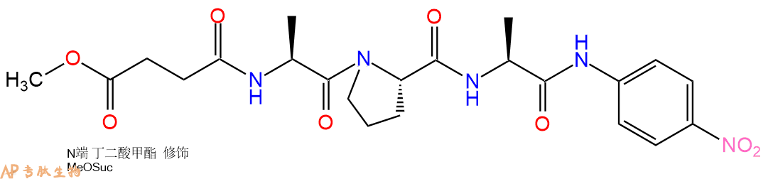 专肽生物产品三肽MeOSuc-Ala-Pro-Ala-对硝基苯胺99267-44-4