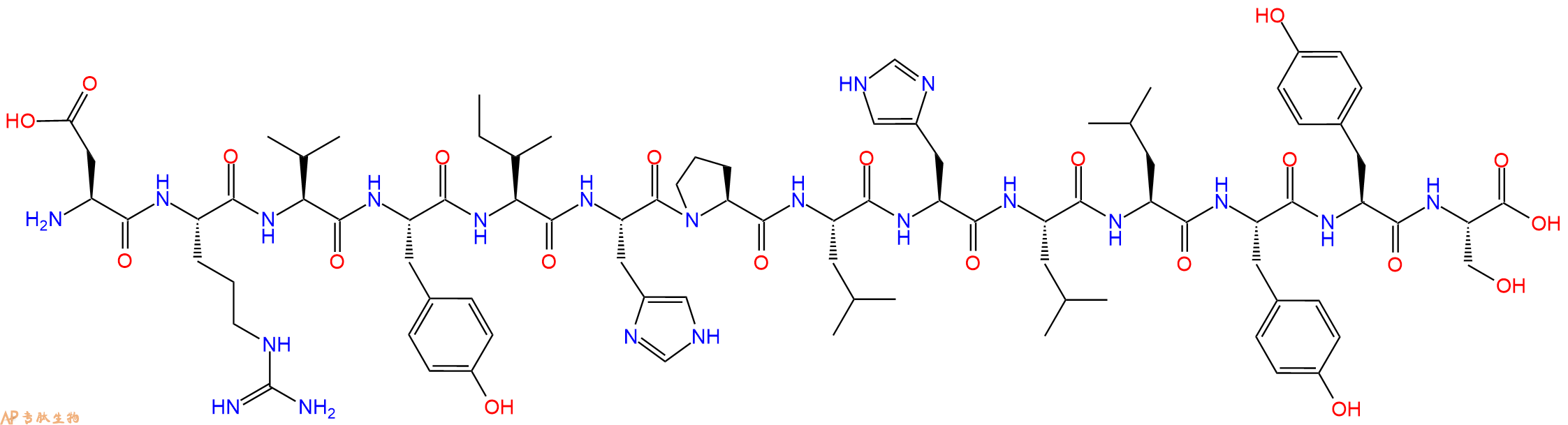 专肽生物产品[Leu8]ReninSubstrateTetradeca Peptide , rat