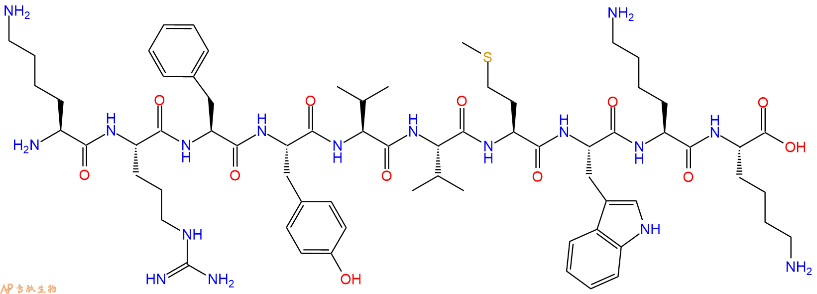 专肽生物产品血小板反应蛋白-I（TS-I）细胞结合结构域：[Lys1015, 1024]-Thrombospondin-1(1015-1024), human178921-95-4