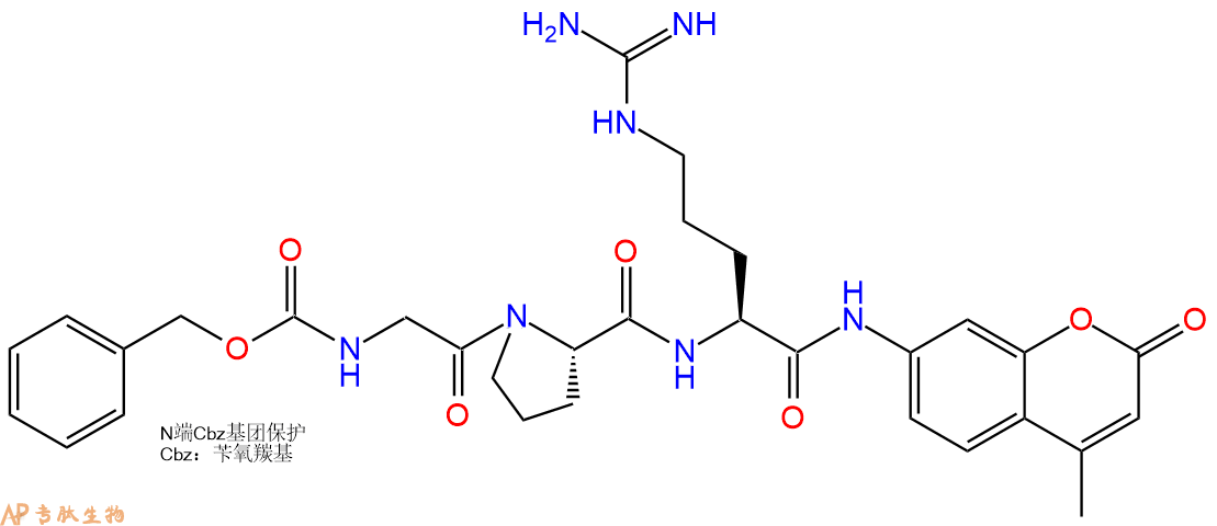 专肽生物产品标记肽Z-GPR-7-氨基-4-甲基香豆素.HCl201928-42-9