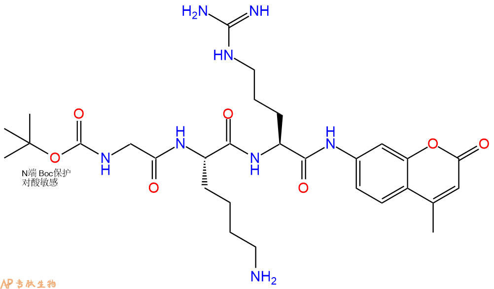 专肽生物产品Kexin substrate：Boc-GKR-7-氨基-4-甲基香豆素133448-23-4