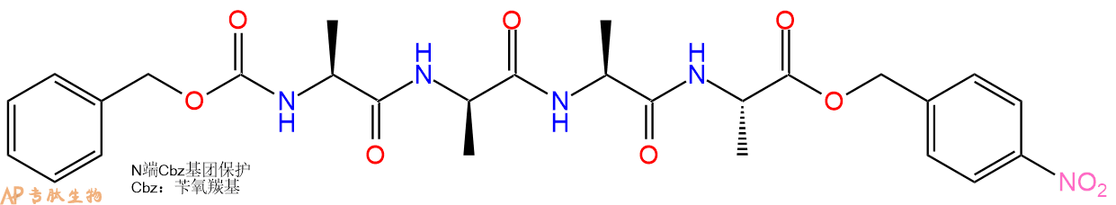 专肽生物产品四肽Cbz-Ala-DAla-Ala-Ala-pNB10145-62-7